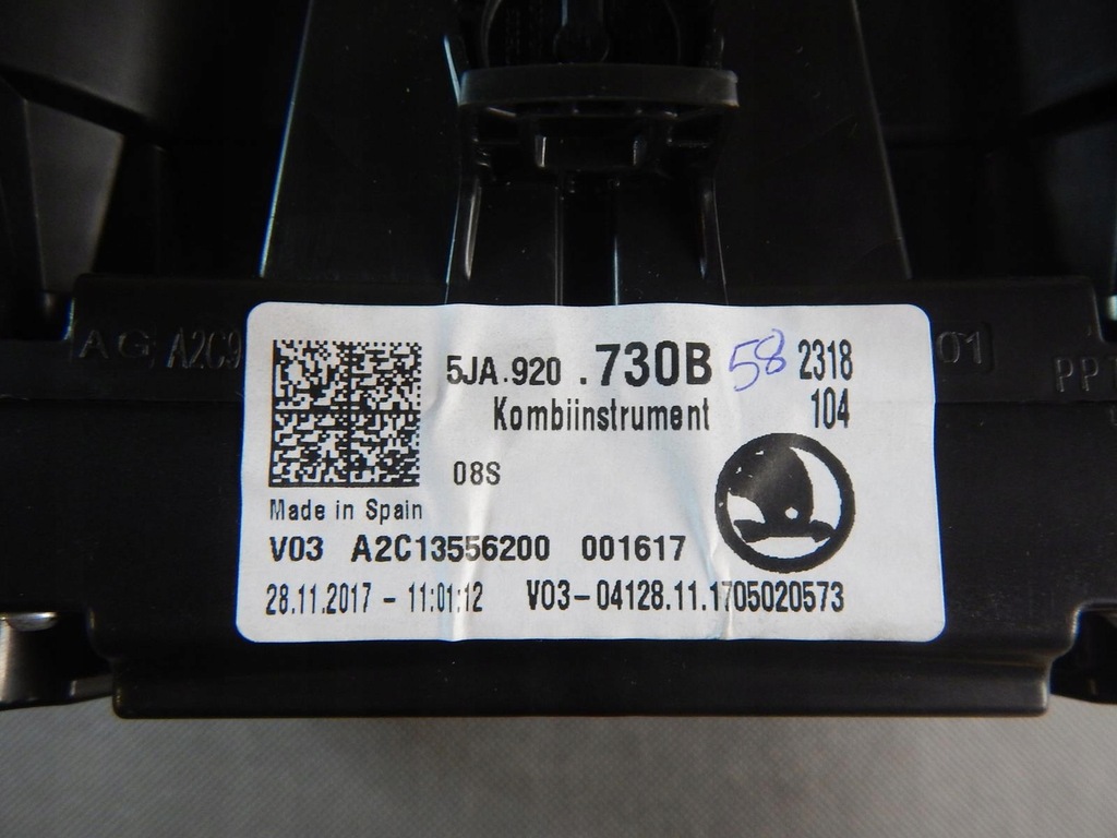 фото №6, Skoda rapid 1.0 tsi лічильник прилади 5ja920730b