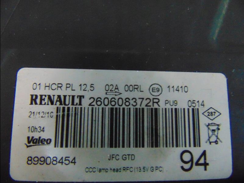 фото №4, Лампа передня перед renault espace v full led