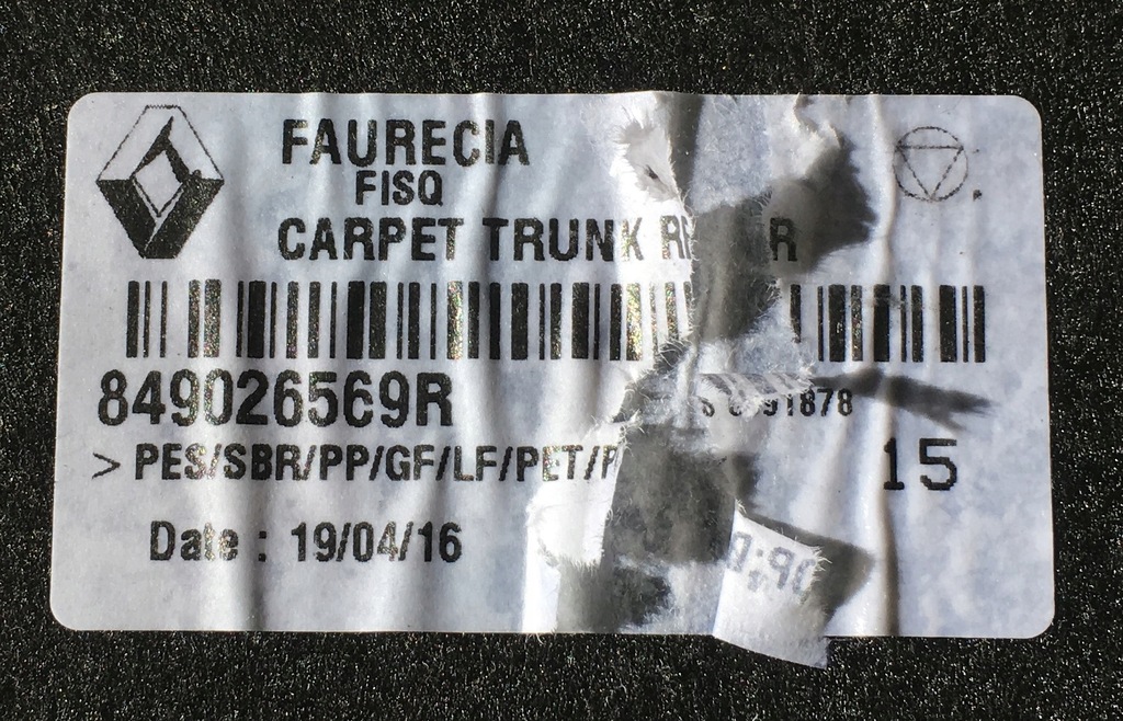 фото №3, Полиця нижня багажника 849026569r renault talisman