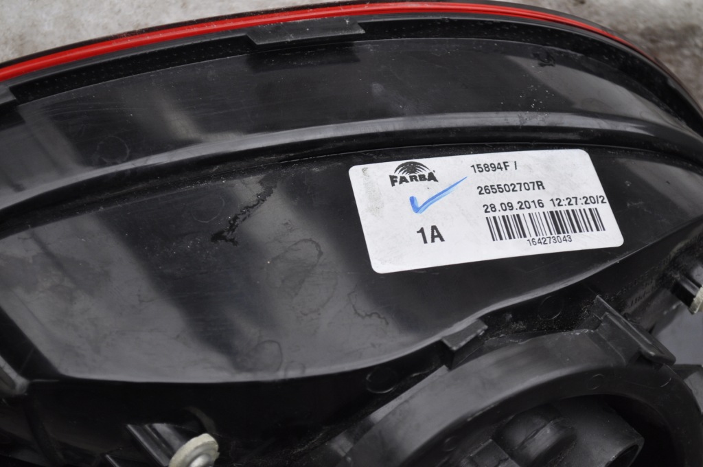 фото №8, Лампа задняя правая smart forfour ii 453 fourtwo 2014-