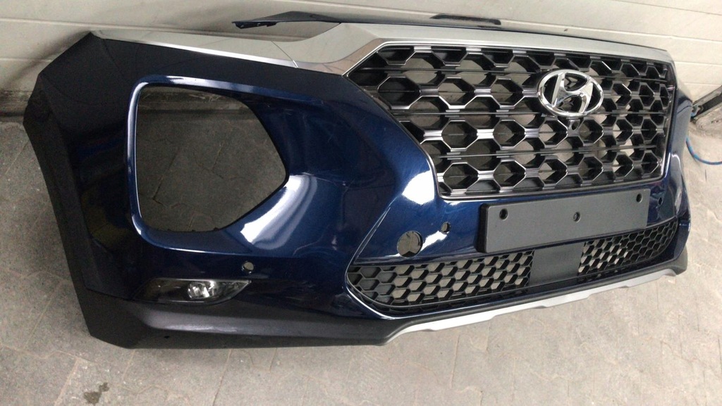 фото №6, Hyundai santa fe 2019- бампер передний