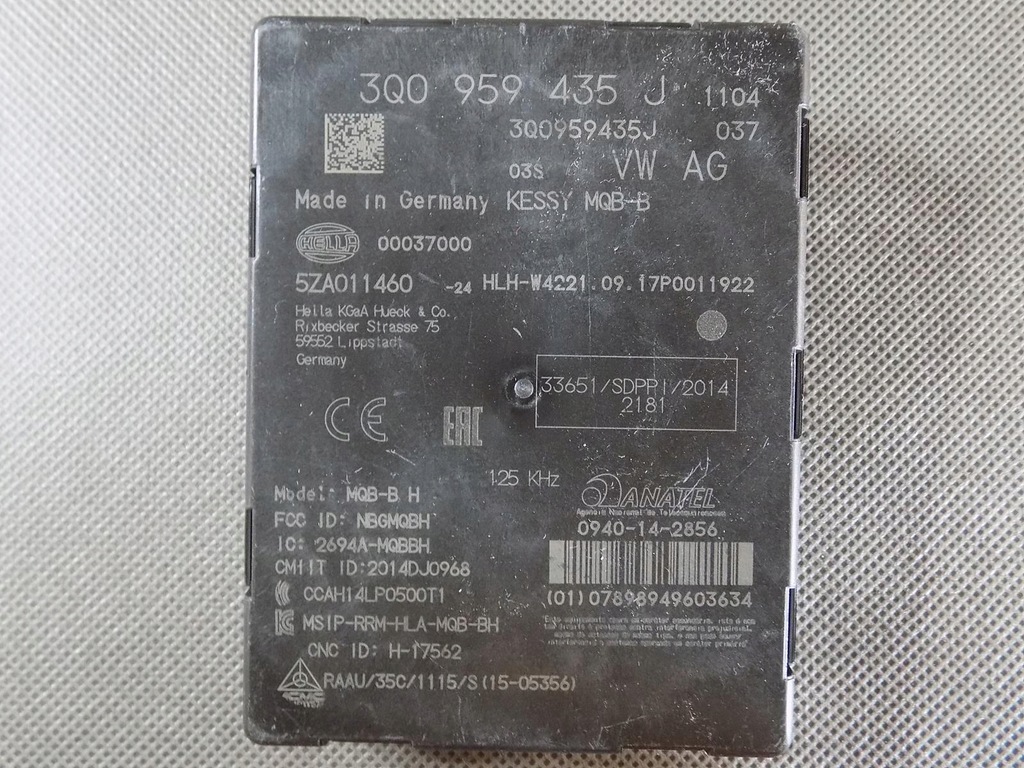 фото №1, Vw tiguan ii модуль kessy 3q0959435j