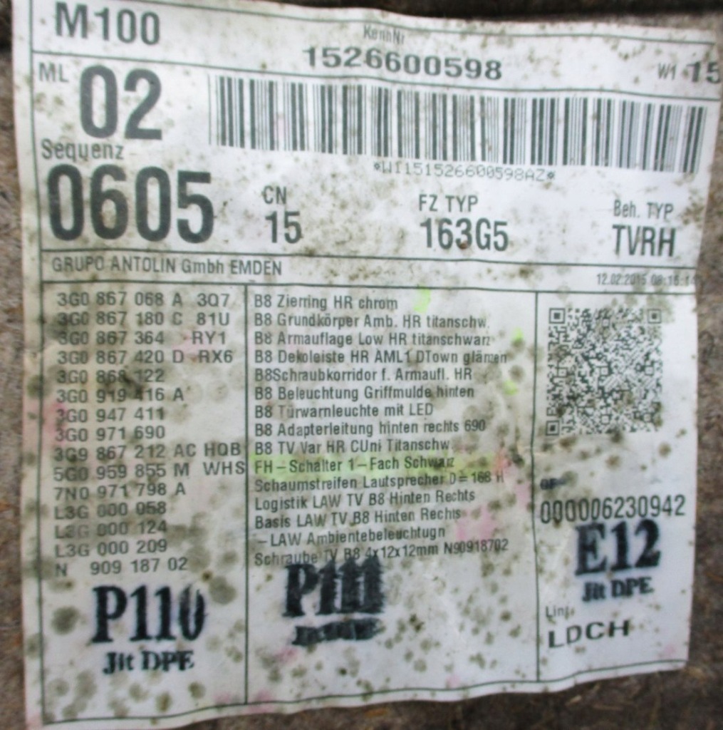 фото №7, Обшивка двері правий задня vw passat b8 3g0867068a