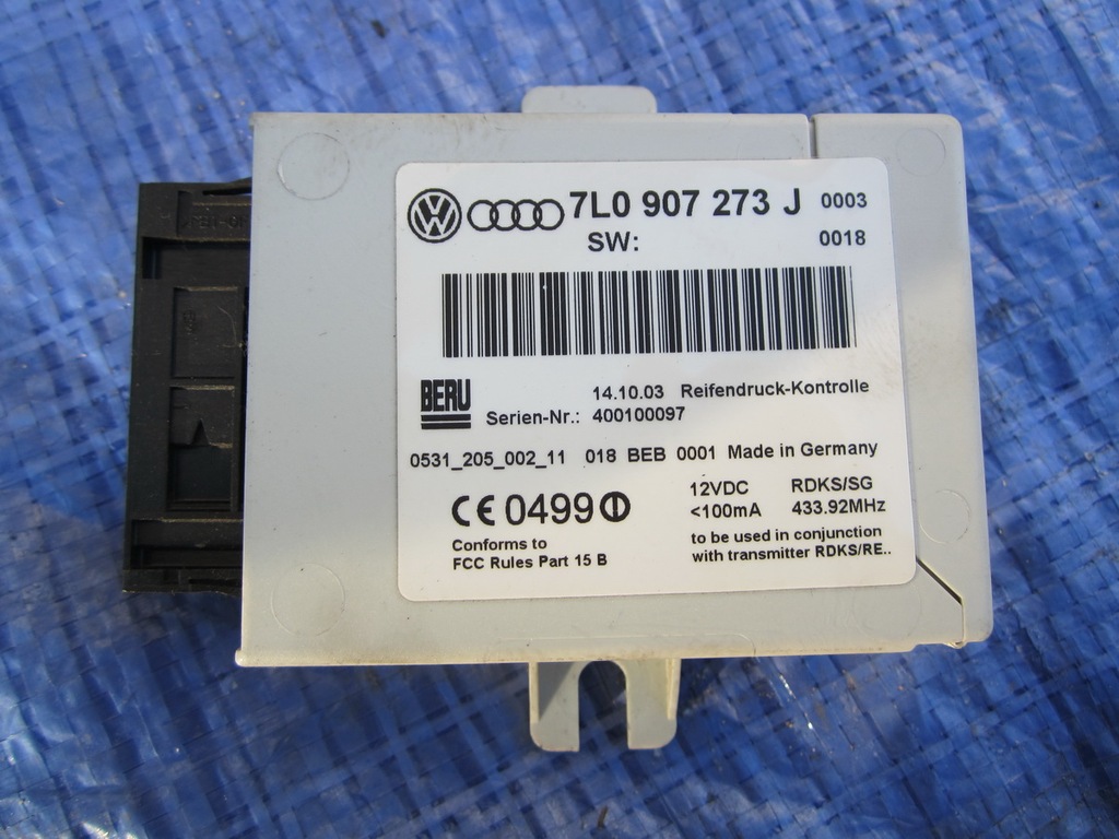 фото №1, Модуль тиску porsche cayenne '04 7l0907273j