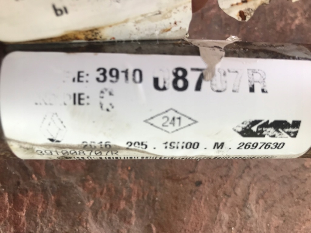 фото №2, Renault megane iv приводной вал правая 1.5 dci 391008707r