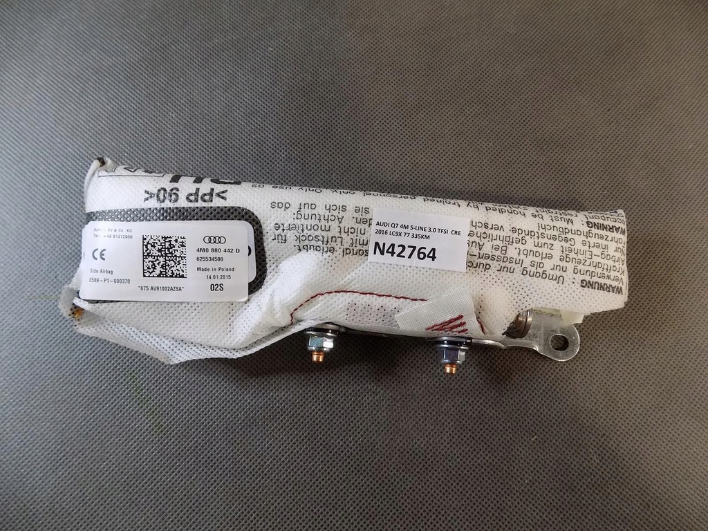 фото №1, Audi q7 4m подушка подушка безопасности правая 4m0880442d
