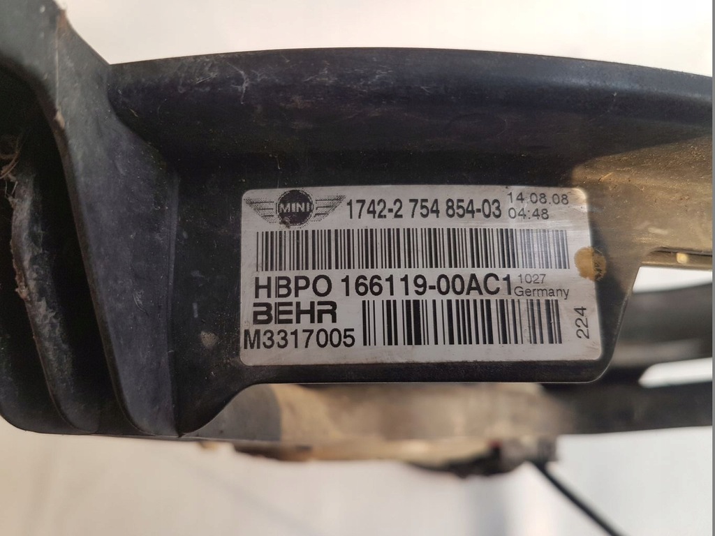 фото №3, Mini cooper r56 1.6 бензин вентилятор