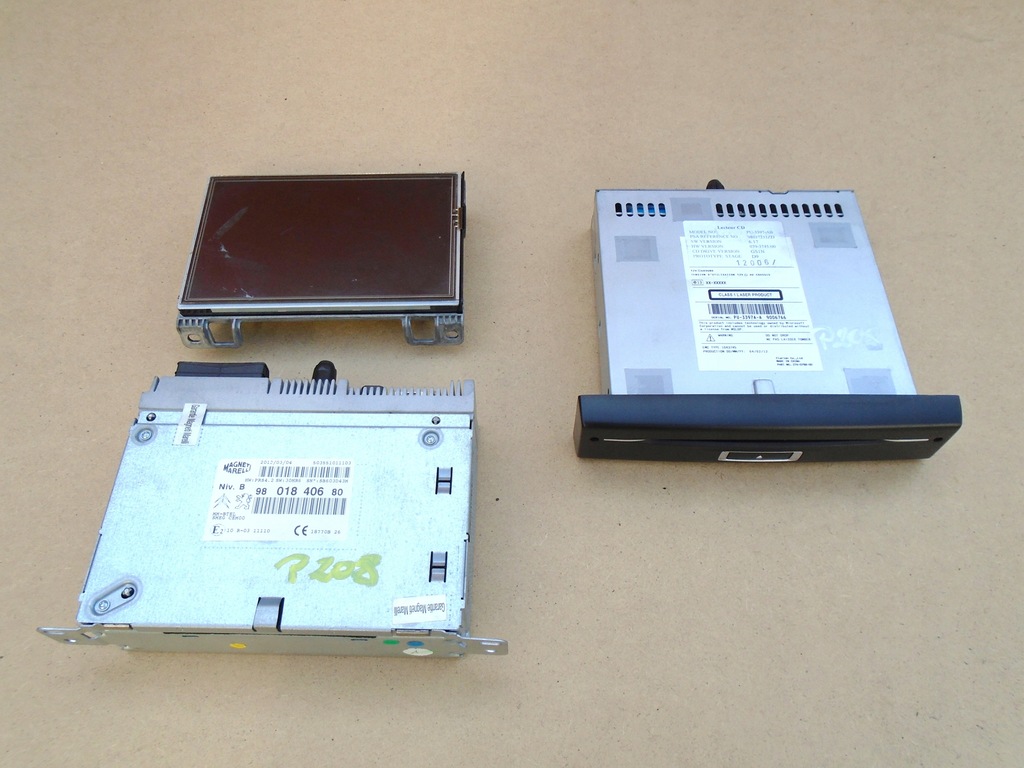 фото №2, Peugeot 208 радіо cd дисплей 9801840680