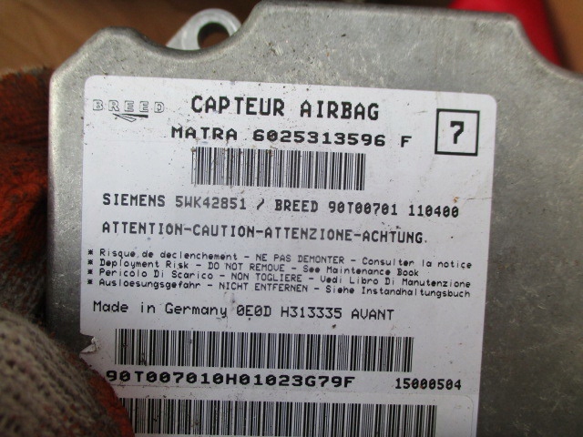 фото №1, Renault espace 3 датчик подушка безопасности 6025313596f