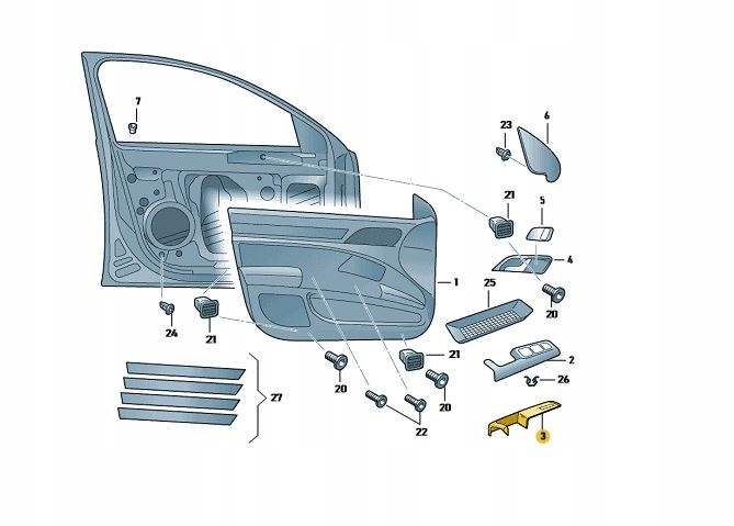 фото №4, Ручки крепления дверь перед skoda superb 2 оригинал