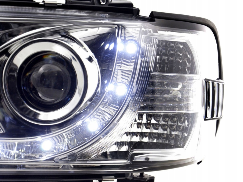 фото №3, Vw transporter t4 96-03 лампи фари led хром