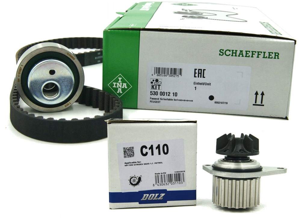 фото №1, Ina грм + насос do peugeot 306 partner 1.1