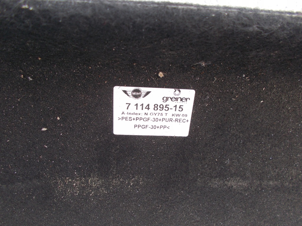 фото №5, Полка багажника задняя mini cooper r52 cabrio 7114895
