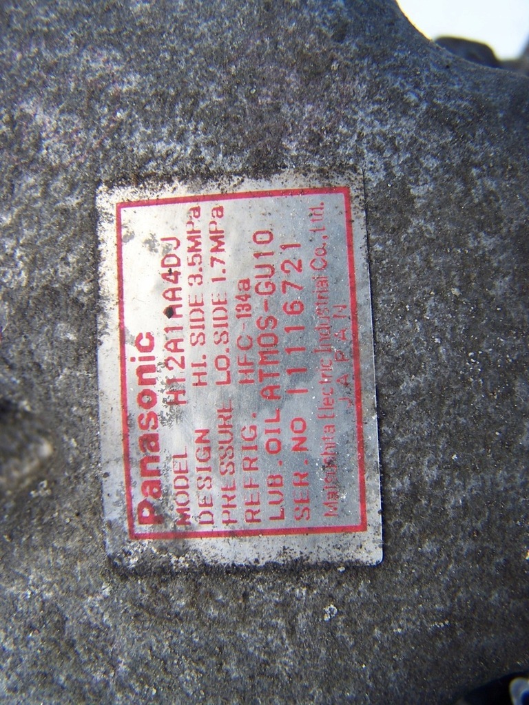 фото №7, Mazda premacy компресор кондиціонера h12a1aa4dj