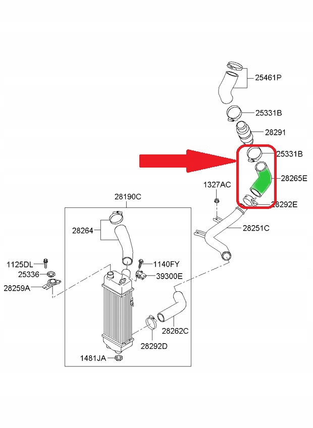 фото №6, Шланг интеркулер hyundai getz accent 1.5 crdi