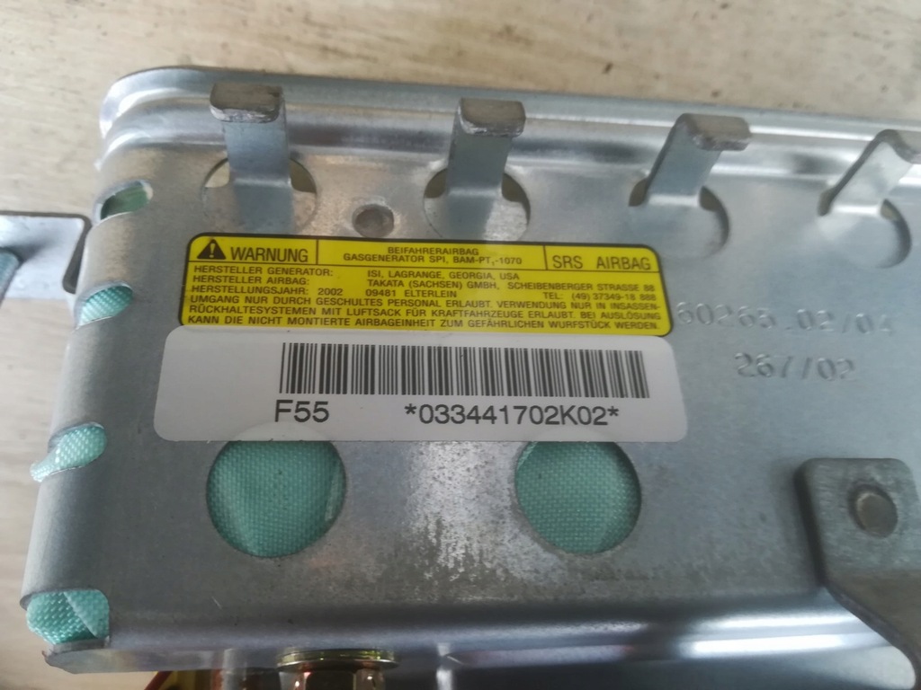 фото №5, Подушка подушка безпеки пасажира toyota yaris i lift 03-05