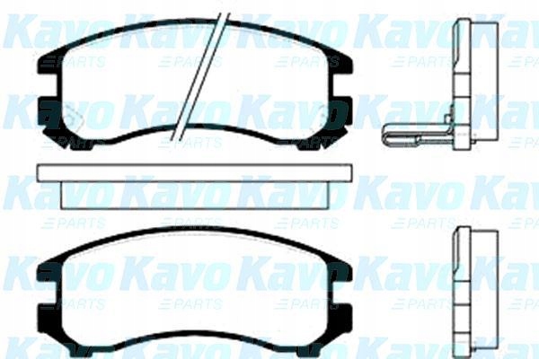 фото №2, Kavo parts тормозные колодки тормозные перед suzuki swift ii