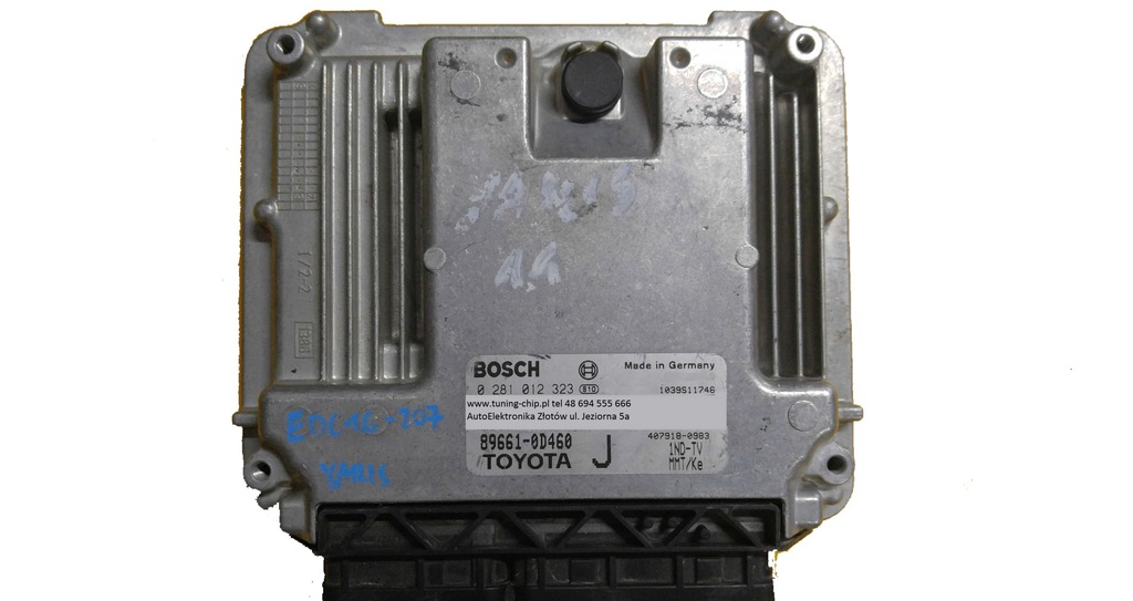 фото №1, Ecu toyota yaris 0281012323 89661-0d460