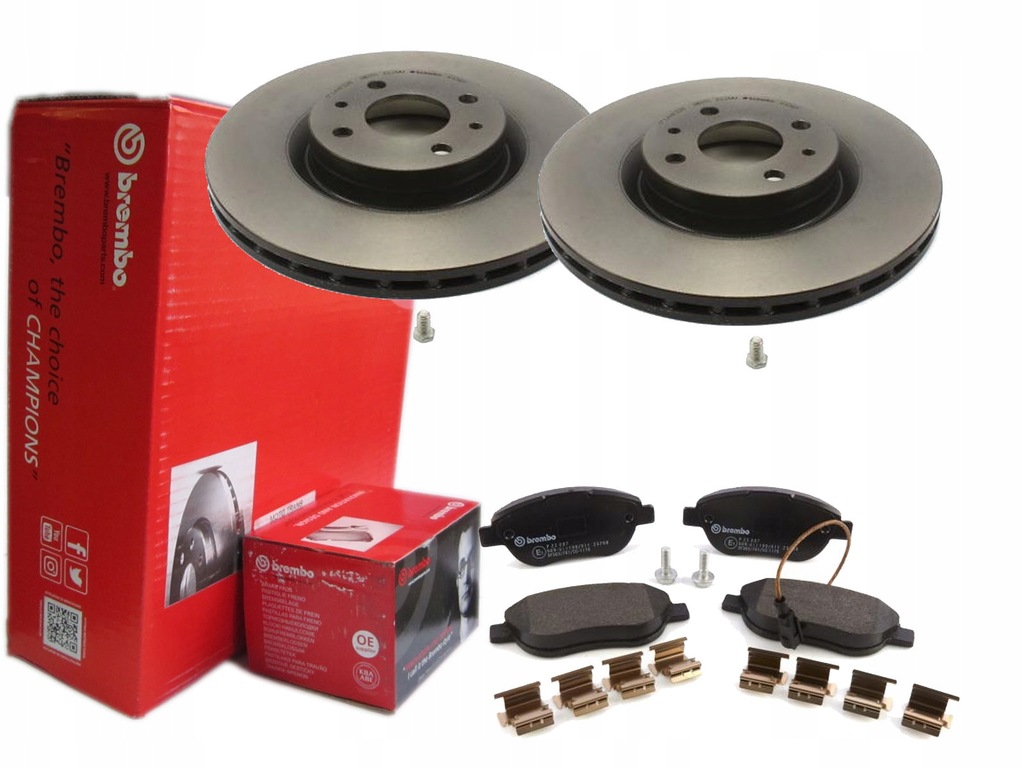 фото №1, Гальмівні диски + гальмівні колодки brembo перед fiat stilo bravo ii