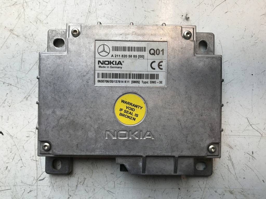 фото №1, Mercedes w211 a2118205885 модуль телефона nokia