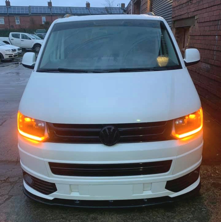 фото №13, Vw transporter t5 09-15 лампы фары перед передние led drl линзы h7