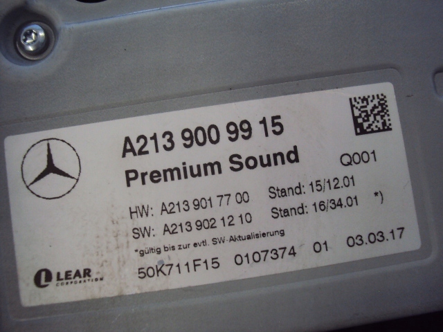 фото №7, Усилитель burmester mercedes e-klasa w213