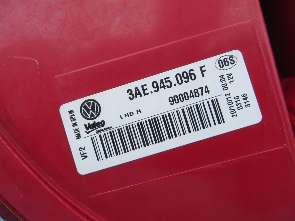 фото №10, Vw passat b7 3ae лампа задняя правая задняя