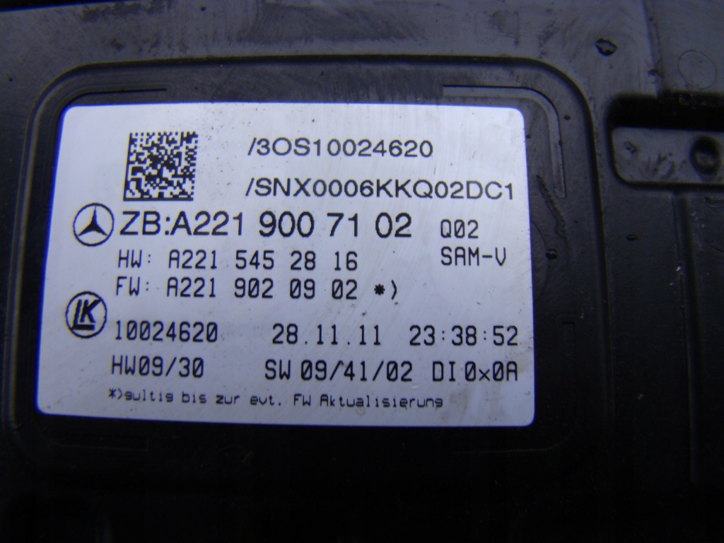 фото №3, Mercedes w221 lift модуль sam 2219007102