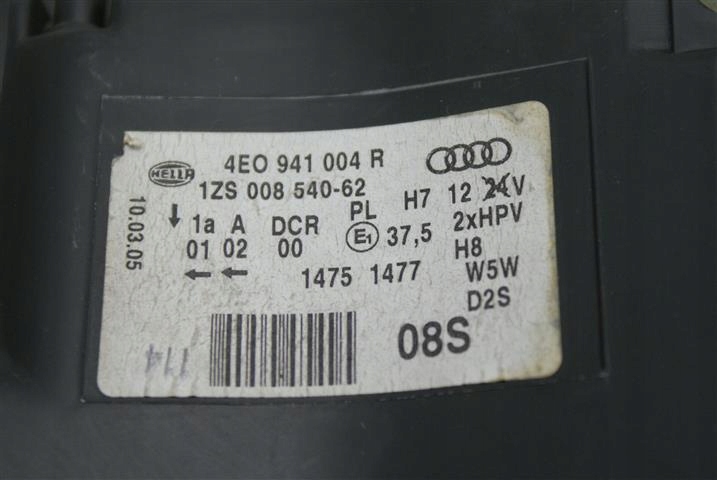 фото №8, Audi a8 s8 4eo lift. лампы bi-xenon поворотный org.