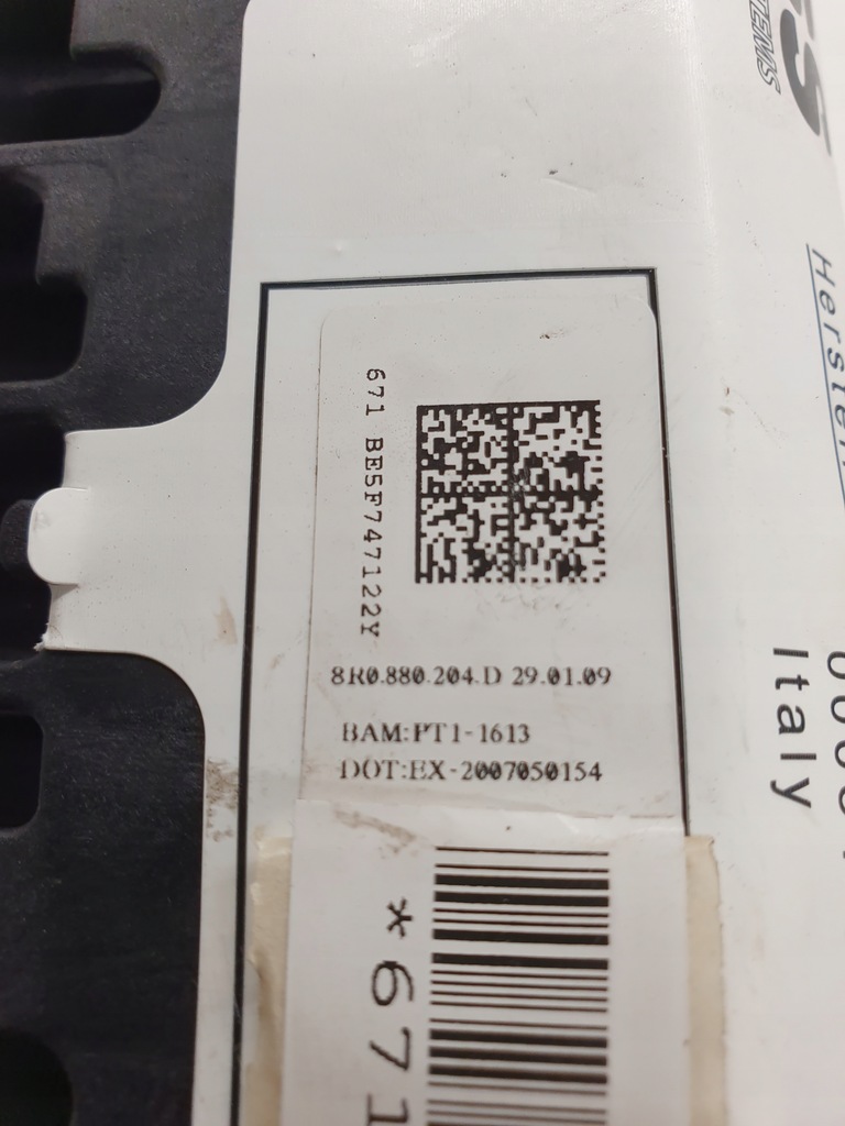 фото №5, Подушка воздушная пассажира audi q5 8r 8r0880204d