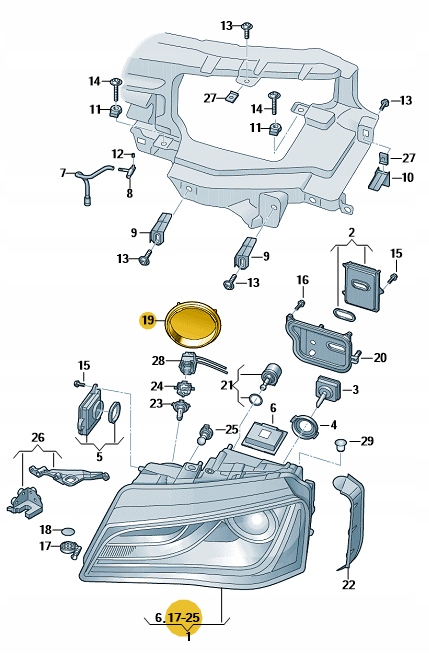 фото №3, Захист заглушка фара vw golf jetta