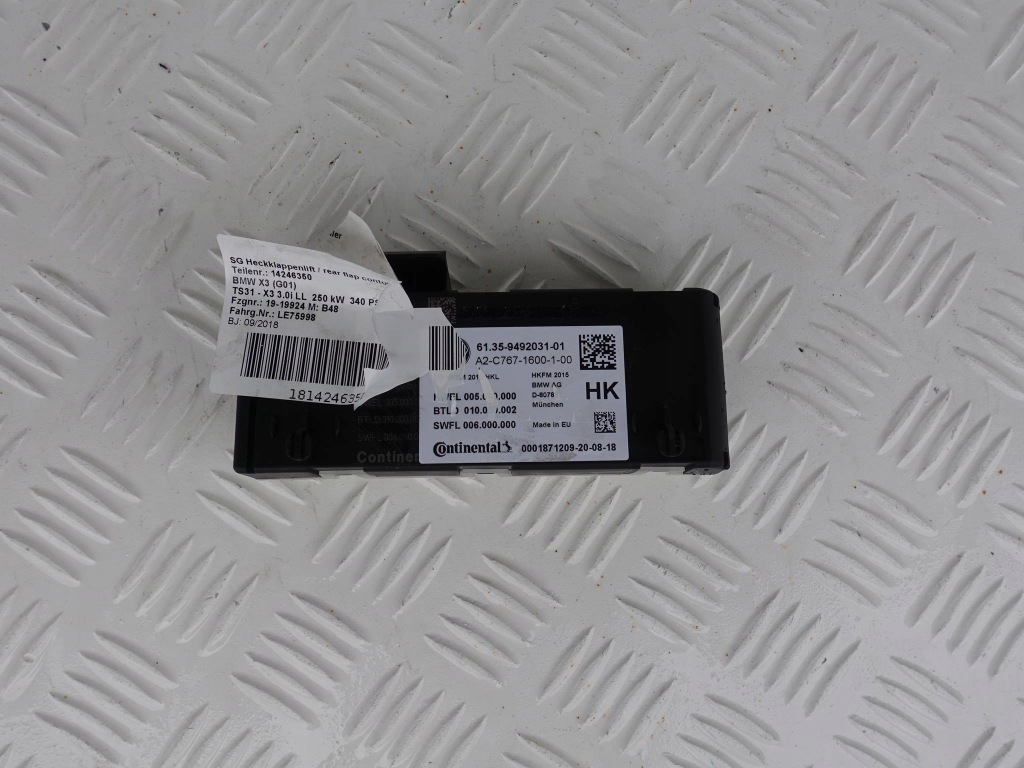 Купити Bmw x3 g01 модуль електричний кришки задній 9492031