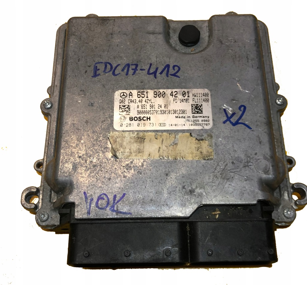 фото №1, Ecu mercedes w166 2.2cdi a6519004201 0281019731