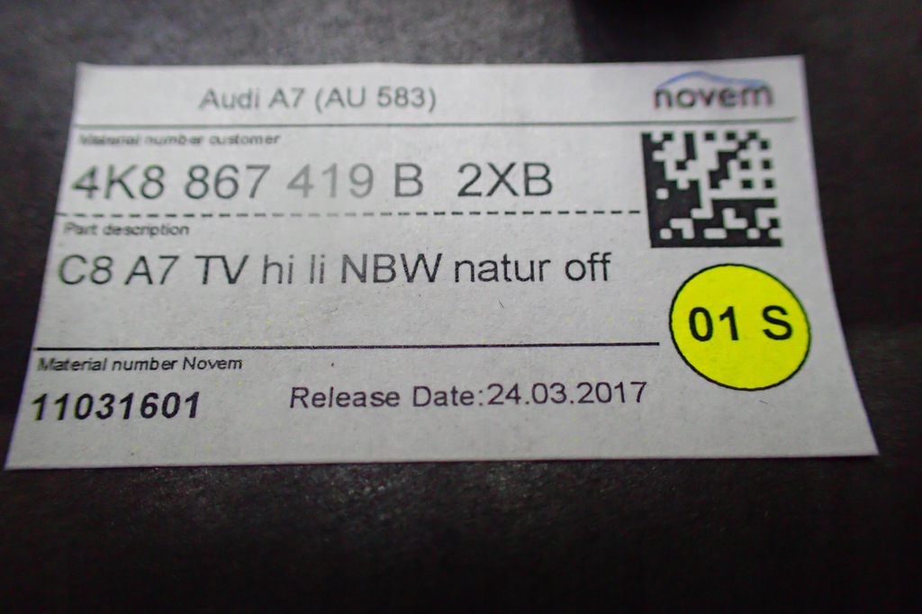 фото №6, Audi a7 4k молдинг декоративная дверь tl 4k8867419b