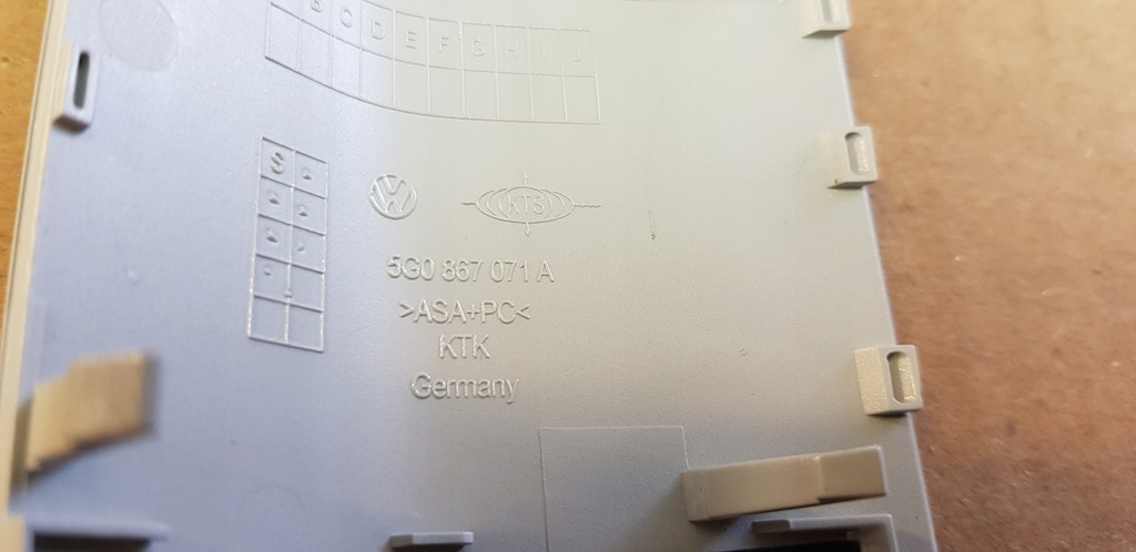 фото №6, Vw golf vii kombi рамка ліхтарі стельовий датчик