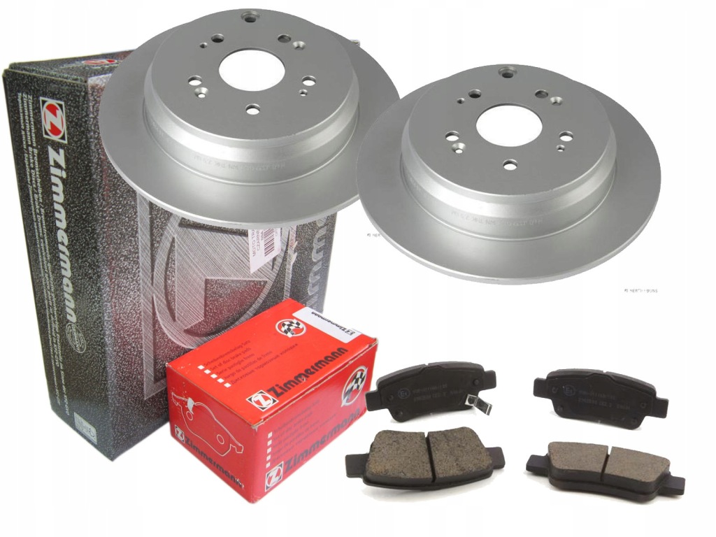 фото №1, Тормозные диски тормозные колодки zimmermann задняя honda cr-v 06- 302mm