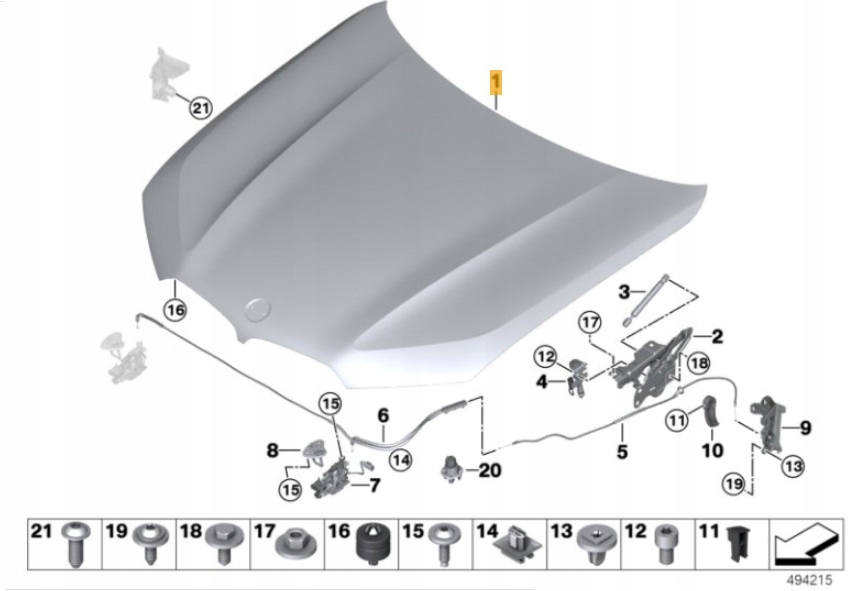 Купити Капот bmw x5 g05