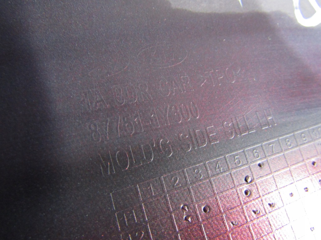 фото №8, Молдинг порог левая kia picanto 2 11- 3d накладка