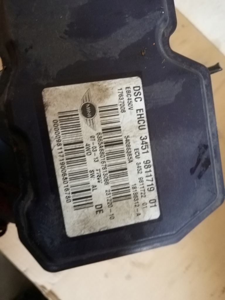 Mini countryman r60 насос блок керування abs 9811719 Ціна