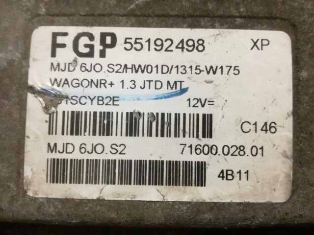 фото №4, Бортовой компьютер блок управления suzuki wagon r+ 55192498