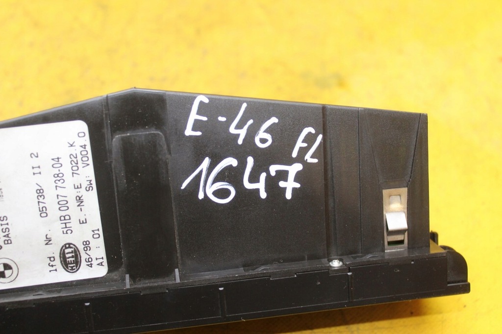 фото №8, Панель блок керування обдув кондиціонера bmw e46 fl 8382446