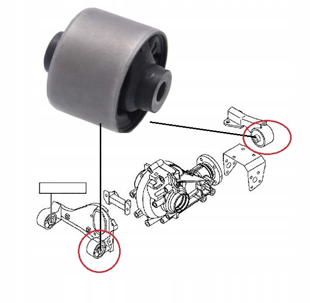 фото №1, Втулка лапи диференціал daihatsu terios 2006-