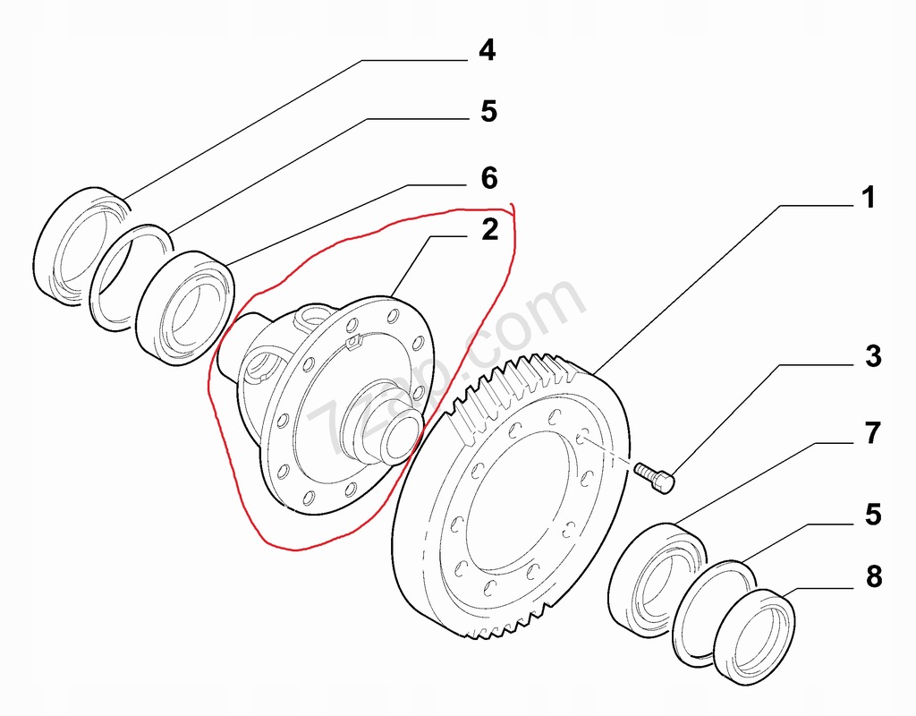 фото №11, Корпус диференціал mech. róż.fiat sedici 71747458