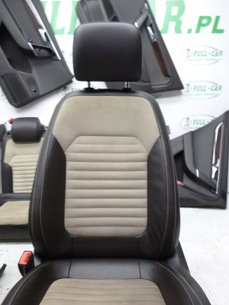 фото №7, Заднее сиденье спинка сиденье задняя passat b7 sedan кожа bez алькантара светлая