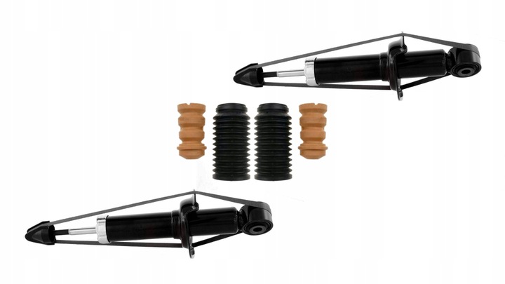 фото №1, Амортизаторы задняя honda fr-v frv 2004- +защита nowe