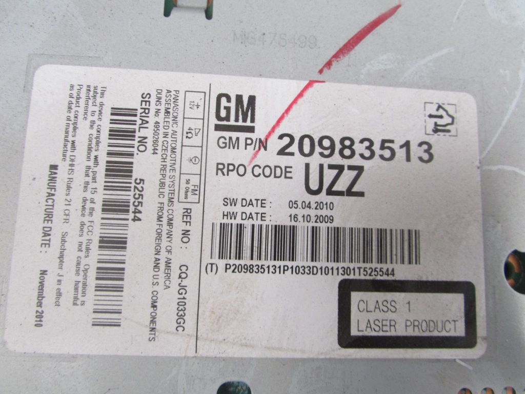 фото №2, Радио cd opel meriva ii b 10r