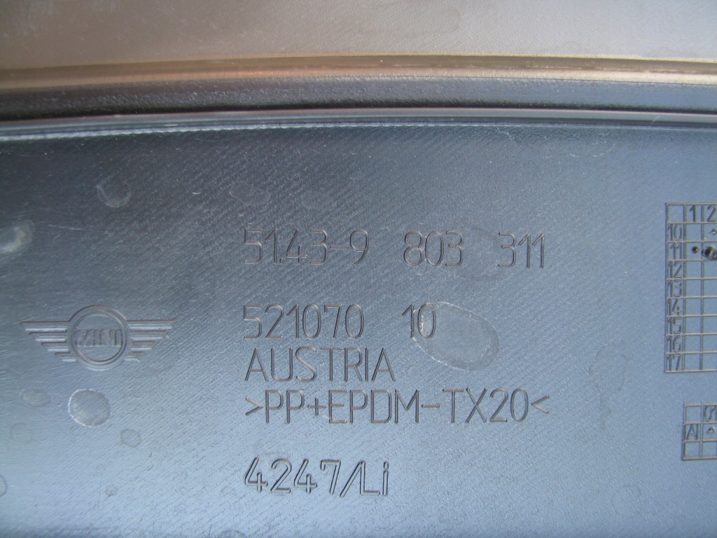 фото №4, Захист стійка ліва права mini r60 9803312