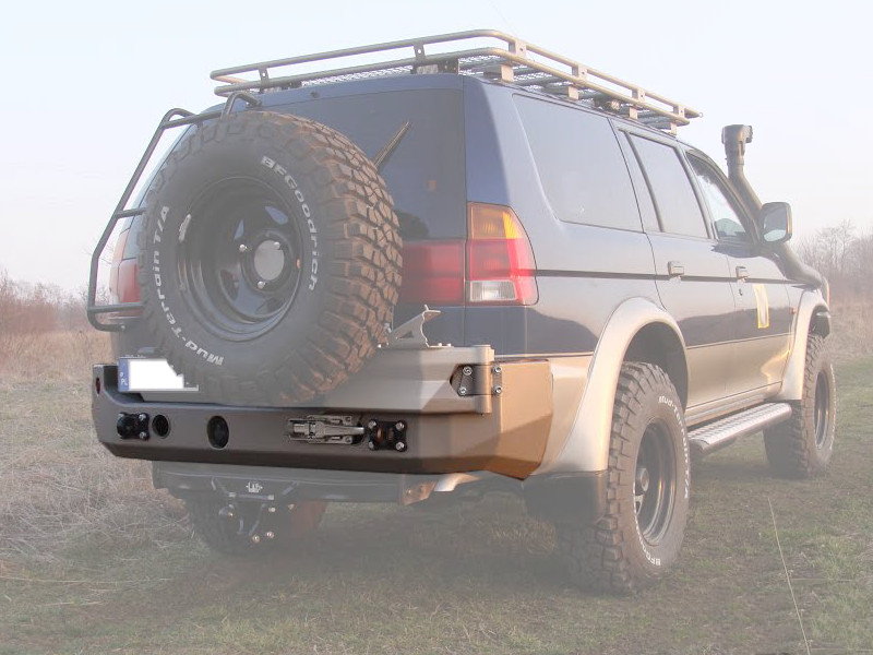 фото №11, Бампер задняя задний mitsubishi pajero sport стальной