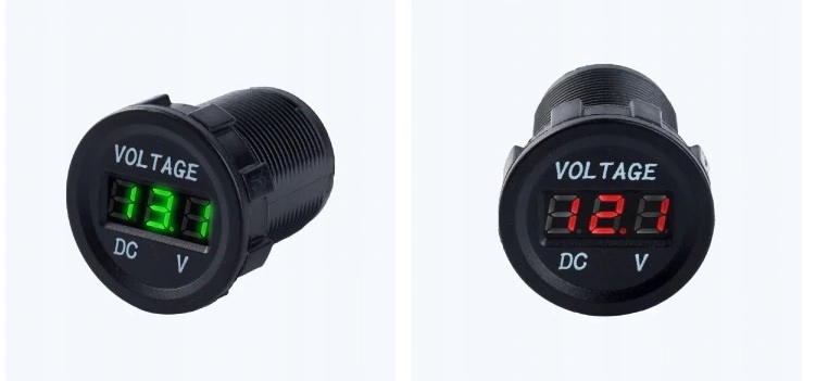 фото №10, Панель woltomierz зарядний пристрій 2x usb 3,1a 2w1 роз'єм прикурювача мотоцикл