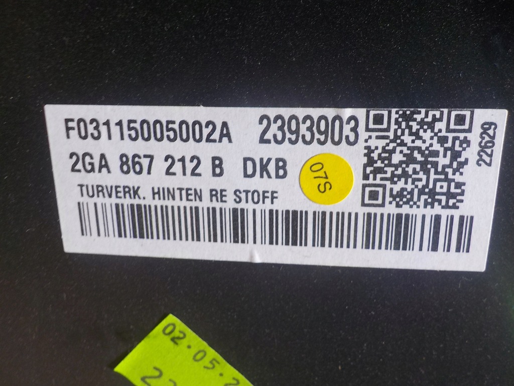 фото №7, Vw t-roc 2.0tsi обшивка дверь правый задняя 2ga867212b